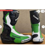 Kawasaki Cowhide Motorbike leather boots Ce Approved  - $205.72 CAD