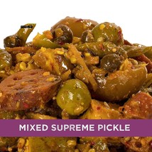 Mixed Supreme Pickle Homemade Taste Mix Rajasthani Pickles Achar 500 gm - £26.36 GBP