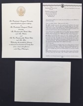 1993 Bill Clinton Presidential Inaugural Parade Invitation Envelope &amp; Papers - £21.68 GBP