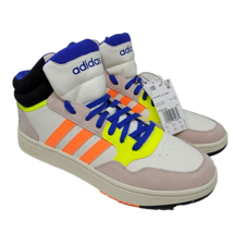 Adidas Hoops 3 Mid Basketball Shoes Off White/Screaming Orange HQ6248 Me... - £46.11 GBP