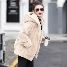Plus-size Autumn Winter   Coat Women 2021 Female Zipper  Jacket Teddy Coat Warm  - £96.55 GBP