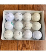 12 Golf Balls Assorted Top Name Brands Cleaned Boxed Pre-Owned Used 1 Do... - £11.45 GBP