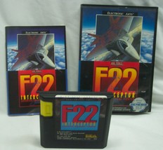 Vintage F22 Interceptor Fighter Sega GENESIS VIDEO GAME COMPLETE w/ Manu... - $19.80
