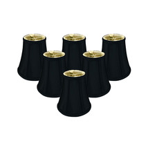 Royal Designs True Bell Basic Lamp Shade, Black, 3.5&quot; x 6&quot; x 6.25&quot;, Set of 6 - £117.30 GBP