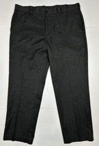 Van Heusen Traveler Dark Gray Chino Pants Men Size 40x30 (Measure 39x30) - £10.94 GBP