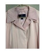London Fog Women&#39;s Pink Hidden Button Pockets Lined Shacket Jacket Size ... - $98.06 CAD
