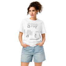 Unisex Organic Mid-Light T-Shirt – Stop War White - $951.63 MXN