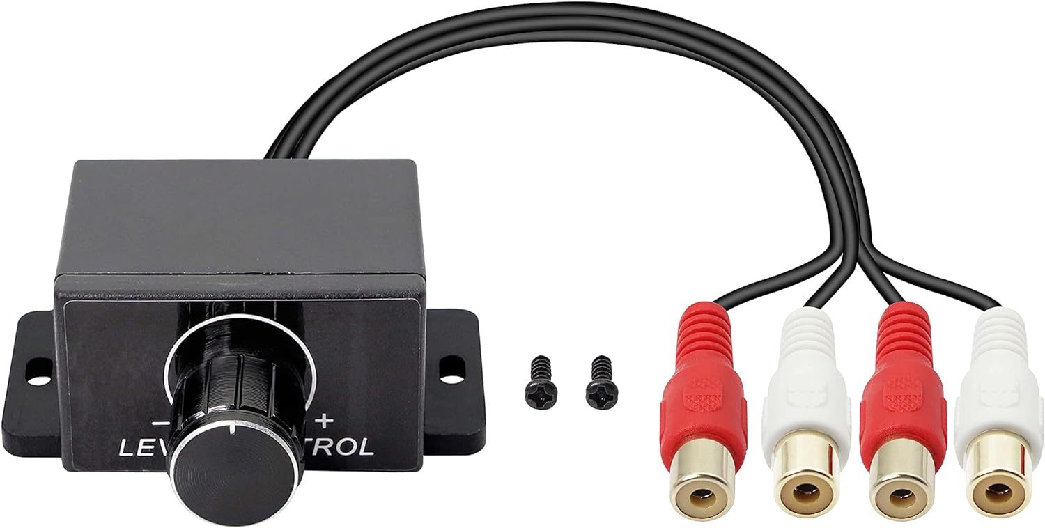 Xmsjsiy Universal Rca Level Controller Car Audio Amplifier Rca Audio, And Cars. - $29.92