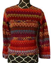 Copper Key Juniors Chevron Multicolor Knit Sweater Top sz Large 14 - $13.85