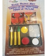 Face Paint Make Up Kit - Red &amp; Yellow Cakes / White, Black, Green Sticks... - £10.01 GBP