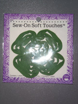 Dritz Sew-On Soft Touches - Green Flower - $4.39