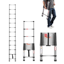 VEVOR Telescoping Ladder, 12.27ft Stainless Steel Lightweight Extension ... - $75.90