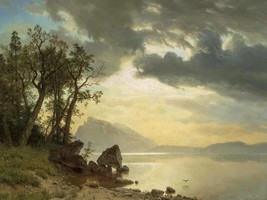 Lake Tahoe, California by Albert Bierstadt as Giclee Art Print + Ships Free - £29.12 GBP+