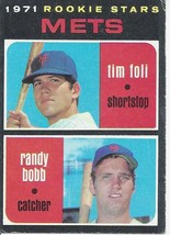 1971 Topps Mets Rookie Stars Tim Foli Randy Bobb 83 EX - £0.74 GBP