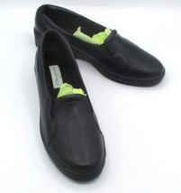 Grasshoppers Womens Retreat Slip-On Shoes 8.5M Black Leather Comfort New... - $13.86