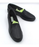 Grasshoppers Womens Retreat Slip-On Shoes 8.5M Black Leather Comfort New... - $258.93 MXN