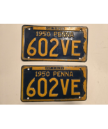 1950-1951-Expired PENNSYLVANIA PA PENNA LICENSE PLATES #602VE - $64.30 CAD