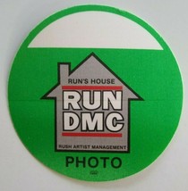 Run DMC Backstage Pass Original 1988 Concert Runs House Rap Hip Hop Music Green - £17.78 GBP
