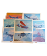 Lot of 8 Air Transport Hall of Fame Poster Lithographs 1981 MBP Corp 16&quot;... - $100.65 CAD