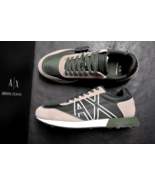 Armani Exchange A|X $170 Mens Low-Top Green Lace-Up Fashion Sneakers US ... - $76.98