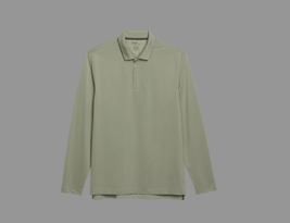 Awearness Kenneth Cole Slim Fit Long Sleeve Jersey Zip Polo -XL.  col: L... - $32.71