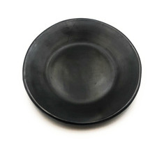Dinner Round Serving Plate Black Clay 9.5&quot;  KIT 6 PCS 100% Handcraft Made in La  - £79.13 GBP