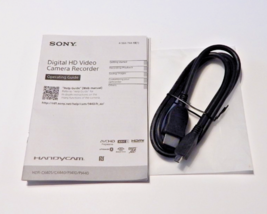 Sony HDR-CX405 Handycam HD 1080p Manual with HDMI Cable No Camera - $12.72