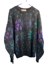Vintage Northern Isles Sweater Mens XL Acrylic Blend Geometric Made in U... - $76.00