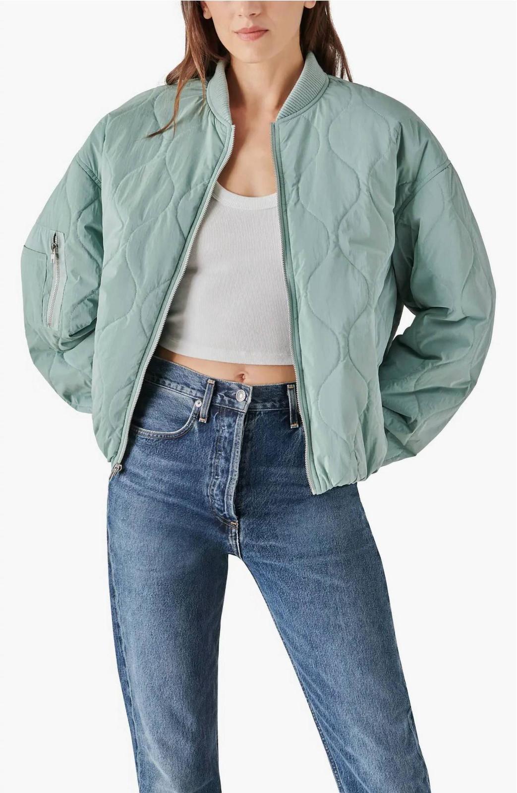 Steve Madden Vida Jacket Aqua Green - $56.00