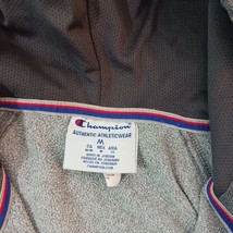 Champion Authentic Men's M Fleece 1/4 Zip Pullover Hoodie Drawstring Sweatshirt image 3