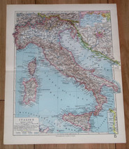 1928 Original Vintage Map Of Italy / Sicily Tuscany Rome / Italian Istria - £21.27 GBP