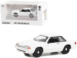 1987-1993 Ford Mustang SSP Police White &quot;Hot Pursuit&quot; &quot;Hobby Exclusive&quot; Series 1 - $22.79