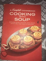 Vintage 1960s Campbell Cookbook Cooking With Soup 608 Recipes Hardcover VG Cond - £5.68 GBP