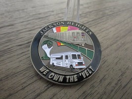 NYPD Patrol Borough Queens North Jackson Hts We Own The Velt Challenge Coin   - £19.38 GBP