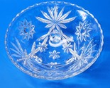 Vintage Anchor Hocking Prescut Glass Star Of David Footed Candy Nut Bowl... - £17.89 GBP