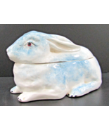 Vintage Italian Rabbit Blue and White Ceramic Box P. 167 - $241.58 CAD