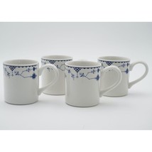 Johnson Brothers Denmark Blue Mugs Earthenware Set of 4 Made in England - £30.93 GBP