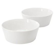 Gibson Home 2 Piece 6.75 Inch Round Fine Ceramic Side Bowl Sets in White - $56.14