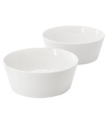 Gibson Home 2 Piece 6.75 Inch Round Fine Ceramic Side Bowl Sets in White - $78.78 CAD