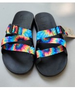 Chaco Chillos Slide Sandals Mens Size 13 Dark Tie Dye Comfort New - £31.92 GBP