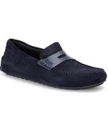 Hugo Boss Men&#39;s Noel Toe Penny Blue Loafer Suede Moccasins Shoes Size  U... - £143.52 GBP