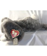 Ty Plush Suffed Animal Floppy Bunny Rabbit Gray White 16&quot; l Super Soft 1... - $20.25 CAD