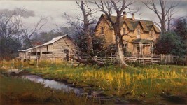 Giving Way To Spring by Bruce Cheever Rustic Landscape Paper Print 9x16 Signed - £31.13 GBP