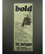 1969 Michrina Lil Indian Mini Bikes Advertisement - Bold - £14.55 GBP