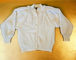 Christine Phillipe California Vintage Angora Faux Pearls Cardigan Sweate... - €132,47 EUR