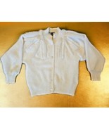 Christine Phillipe California Vintage Angora Faux Pearls Cardigan Sweate... - $155.26