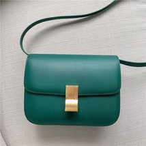 Graded version of double spring classic genuine leather box tofu bag shoulder messenger thumb200