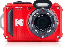 Kodak Pixpro Wpz2 Rugged Waterproof Digital Camera 16Mp 4X Optical Zoom, Red - $188.99