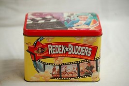 Old Vintage Reden Budders Litho Metal Tin Can Movie Theater Gourmet Popp... - $16.82
