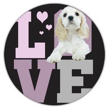 Love Cocker Spaniel : Gift Coaster Dog Cute Animal Puppy Dogs - £3.99 GBP